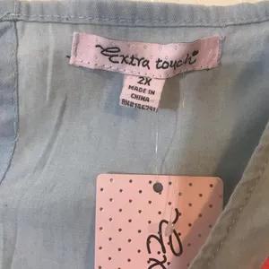 Extra Touch blouse SZ 2X Blue thumbnail 7