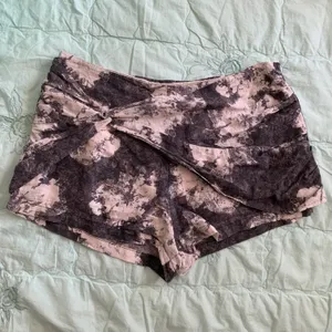 Free People Wrap Front Tie-Dye Shorts thumbnail 9