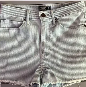 Abercrombie And fitch Striped Jean Shorts thumbnail 1