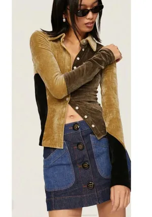 Open Product Paneled Velvet Top Rent the runway Preloved 1 $170 thumbnail 5