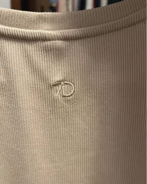 7Diamonds Cropped T Shirt Tan Size M thumbnail 2