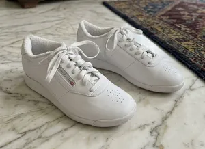 Reebok White Women's Leather Sneakers thumbnail 1