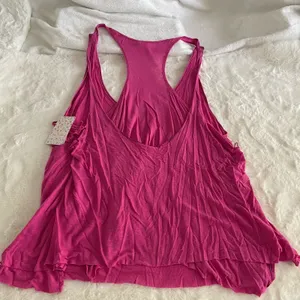 NWT new Free People Pink Racerback Tank Top Size Large L thumbnail 2