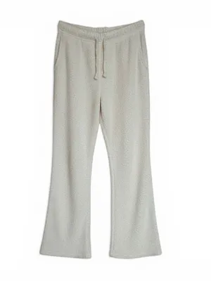 Pink Rose Lounge Set L Cream Off Shoulder Top Pants Soft Cozy 2 Pc thumbnail 5