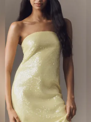 Endless Rose Strapless Sequin Slim Midi Dress thumbnail 5