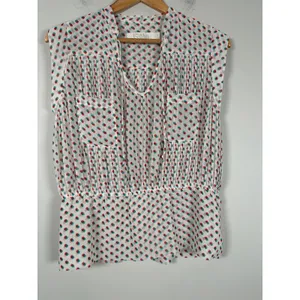 Anthropologie ISANI Venn Polka Dot Peplum Blouse Women’s Size‎ 2 thumbnail 2