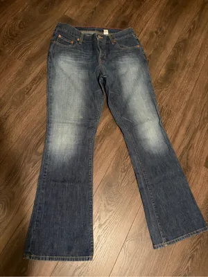 Vtg Abercrombie & Fitch Women's Medium-Dark Blue Flared Jeans 10T thumbnail 1