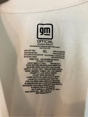 General Motors licensed cream Chevrolet Camaro graphic t-shirt size XL Pink thumbnail 2