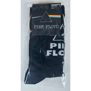 Rock Guitar Crew Socks Women's One Size Pink Floyd Fender Iron Maiden Lot/4 New thumbnail 12