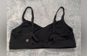 Athleta black sports bra small thumbnail 4