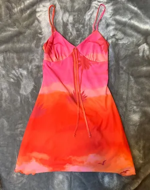 Cute summer sunset dress Pink Size XS thumbnail 1