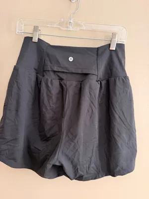 Halara L long Womens High-Waist Black Athletic Shorts With Built-In Shorts Size thumbnail 4
