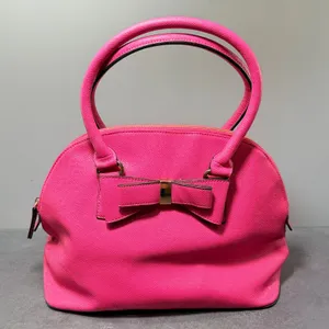 Apt. 9 HandBag | Pink Bow Gold Hardware | Full Zip Medium Purse thumbnail 1