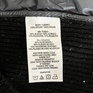 Calvin Klein Black and Gray Duck Down Filled Full Zip Puffer Vest - Size Large thumbnail 15