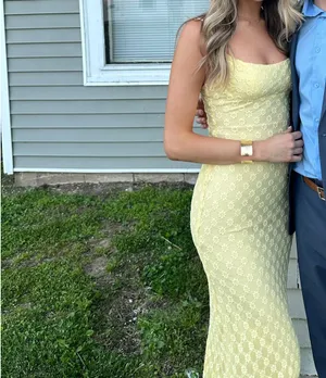 Yellow maxi dress thumbnail 2