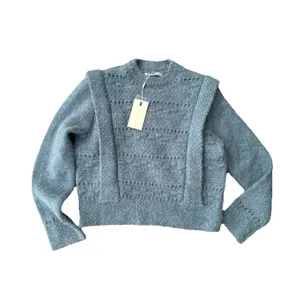 Endless rose Size L NWT BLUE CHUNKY WOOL KNIT DETAILED SWEATER $100‎ thumbnail 2