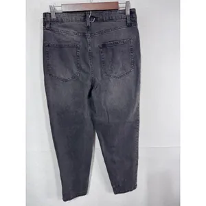 Wild‎ Fable Women's 8 Gray High-Rise Tapered Jean Distressed thumbnail 3