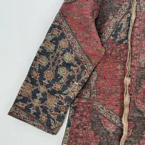 NorthStyle Size L Patchwork Paisley Cowl Neck Tunic Dress Boho Artsy 3/4 Sleeve thumbnail 5