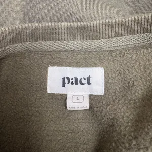 Pact Howdy Sweatshirt Sz L Cotton Western Altered Pullover Boho Fun READ‎ thumbnail 4