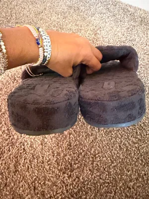 NWOT Skims Spa Terry logo slippers gunmetal size 38 thumbnail 7
