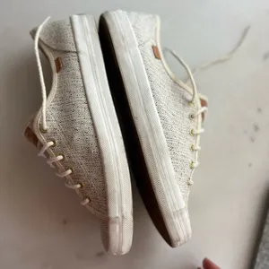 Keds woven neutral lace up sneakers sz 9 thumbnail 8
