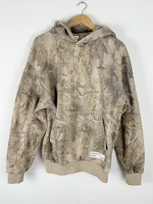 Comfrt Brown Camo Hoodie Oversized Sweater thumbnail 2