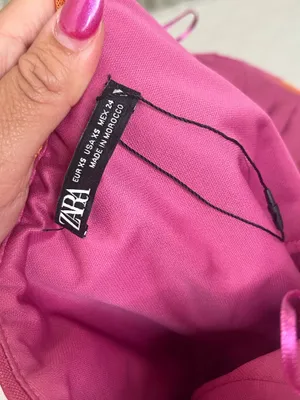 Zara Strapless Ruched Mesh Maxi Dress Pink Orange Y2K Cocktail Party Bodycon thumbnail 5