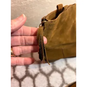 Sam Edelman Suede Ankle Boots in Chestnut thumbnail 13