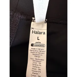 Halara Black High‎ Waisted Wide Leg Petite Trousers Pleated Workwear Pants L thumbnail 8