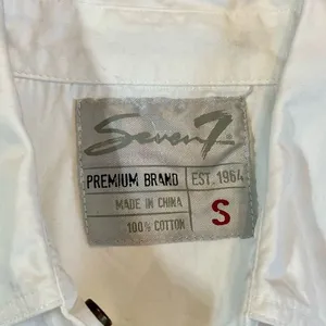 Seven For All Mankind Snap Button Up White Blouse Small thumbnail 10