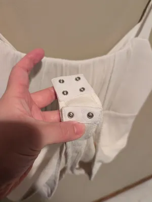 Frankly White Bodysuit Size 2X thumbnail 9
