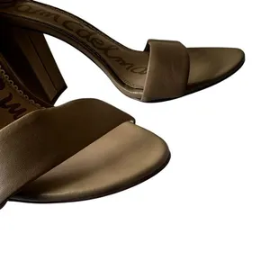 Sam Edelman Yaro Ankle Strap Sandal Oatmeal Kid Leather SZ 8.5 thumbnail 9