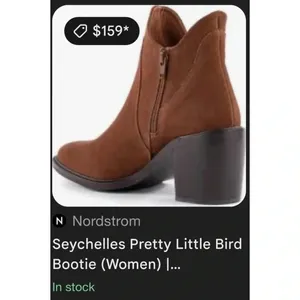 New Seychelles Pretty Little Bird Suede Cognac Brown Boots Fashion Booties Sz 8 thumbnail 16