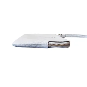Coach New York Corner Zip Ivory Cream Leather Gold Hardware Pouch Wristlet thumbnail 6