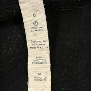 Lululemon Women’s Black Heavyweight Scuba Zip-Up Sweatshirt - Size 6 thumbnail 8