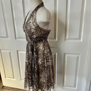 BCBG Maxazria brown halter dress Brown Size 2 thumbnail 4