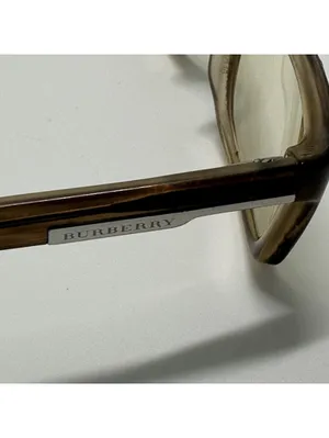 Burberry Rectangular Brown Prescription Glasses Frames with Case thumbnail 10