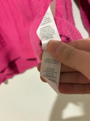 aerie buttercream Ribbed Crewneck Sweater Hot Pink size‎ medium thumbnail 6