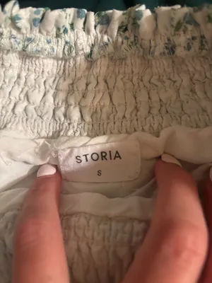 Storia white floral skirt thumbnail 3