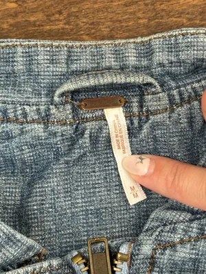 Free people Distressed Lightweight Blue Denim Jacket - Women's medium thumbnail 6