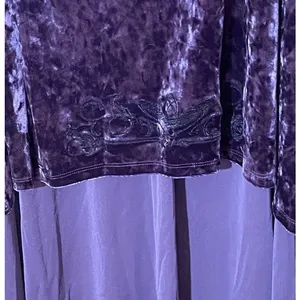 Hot Topic Sailor Moon Queen Beryl Dress 5X Plus Purple Velvet Hi Low NWT Cosplay thumbnail 5