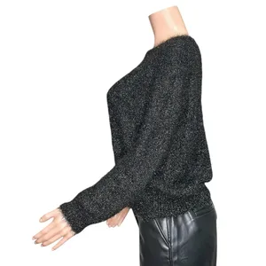 SÉZANE Zephir Oversized Knit Jumper, Black, XS thumbnail 7
