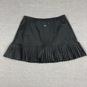 Tail Skirt Womens S Black Pleated Short Jersey Polyester Spandex Elastic Waist thumbnail 9