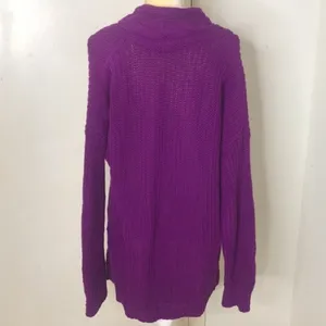 Lauren Ralph Lauren Chunky Knit Oversized‎ V-neck Sweater size large ladies thumbnail 6