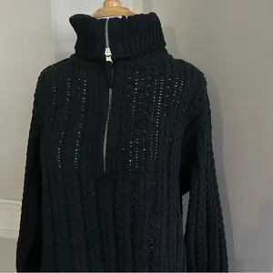 Aerie Oversized Cableknit Quarter Zip Pull Over NWT thumbnail 5