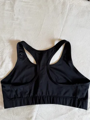 Nike Victory Dri-FIT Medium Support Racerback Sports Bra Black XL thumbnail 3