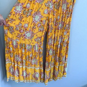 Free People Women's Little Of Your Love Jumpsuit in Marigold Combo Size Small thumbnail 9