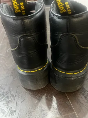 Dr. Martens Devon Heart Black Leather Platform Boots Size US 6 / EU 37 Double St thumbnail 10