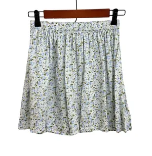 Abercrombie & Fitch Floral Mini Skirt Delicate Feminine Blue White Size Small thumbnail 1