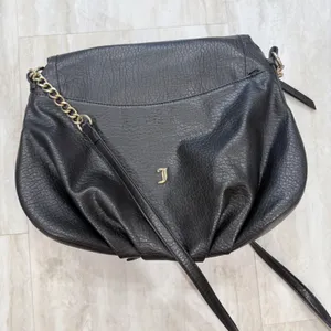 Juicy Couture Black Faux Leather Crossbody Bag Gold Hardware AJCH341020 thumbnail 7